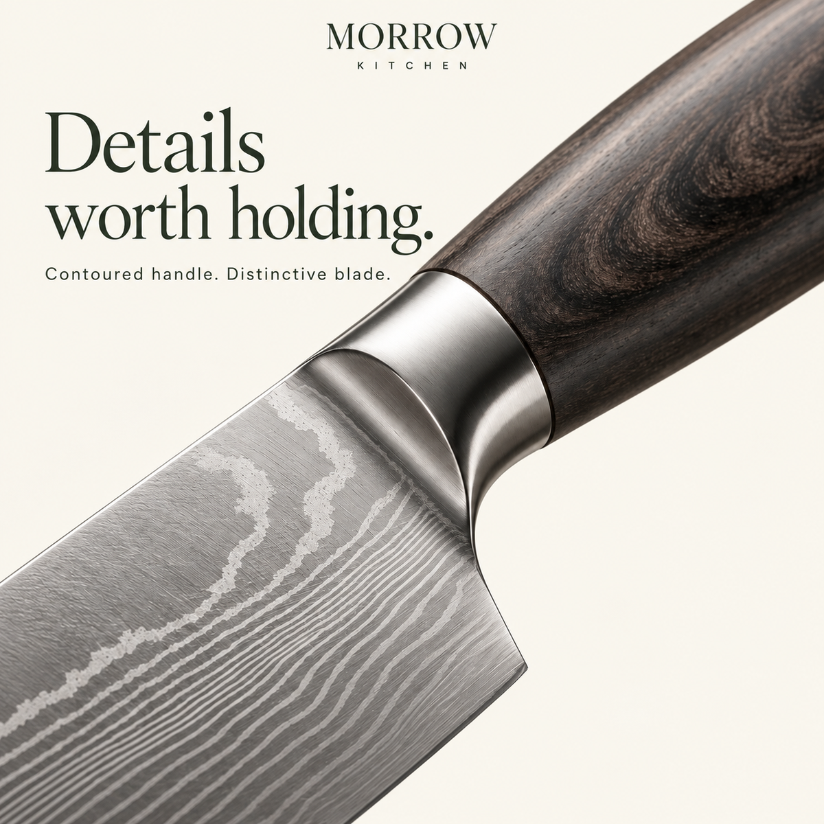 Morrow Kitchen knife detail